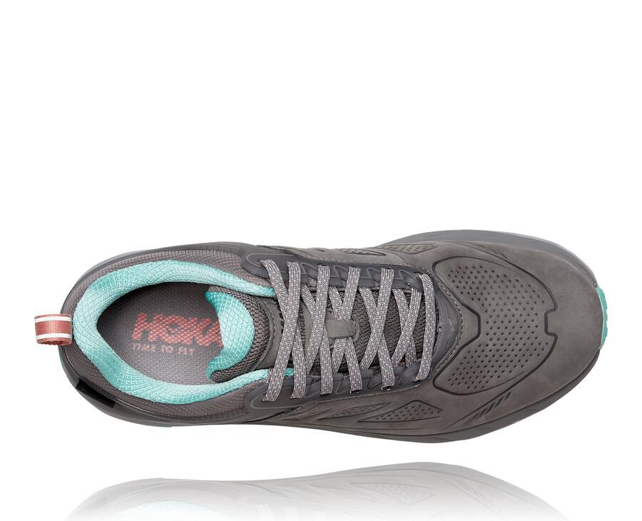 Tenis Trail Hoka One One Feminino Cinzentas - Challenger Baixo Gore-Tex - 765-NAEUZB